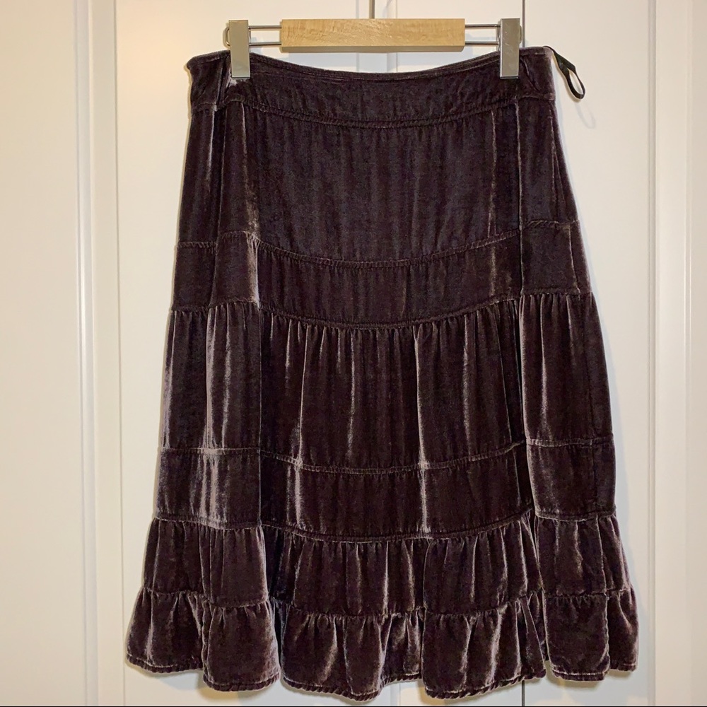 Velvet A line skirt